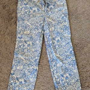 Lilly Pulitzer white label crop pants